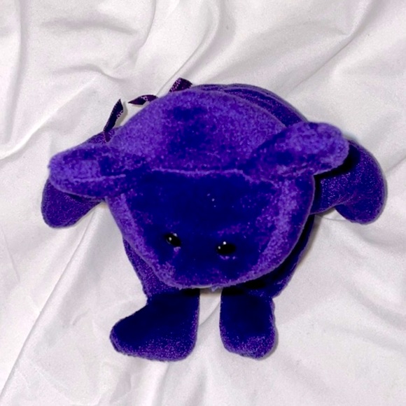 TY The Beanie Babies Collection 1997 Princess purple bear - Picture 5 of 9